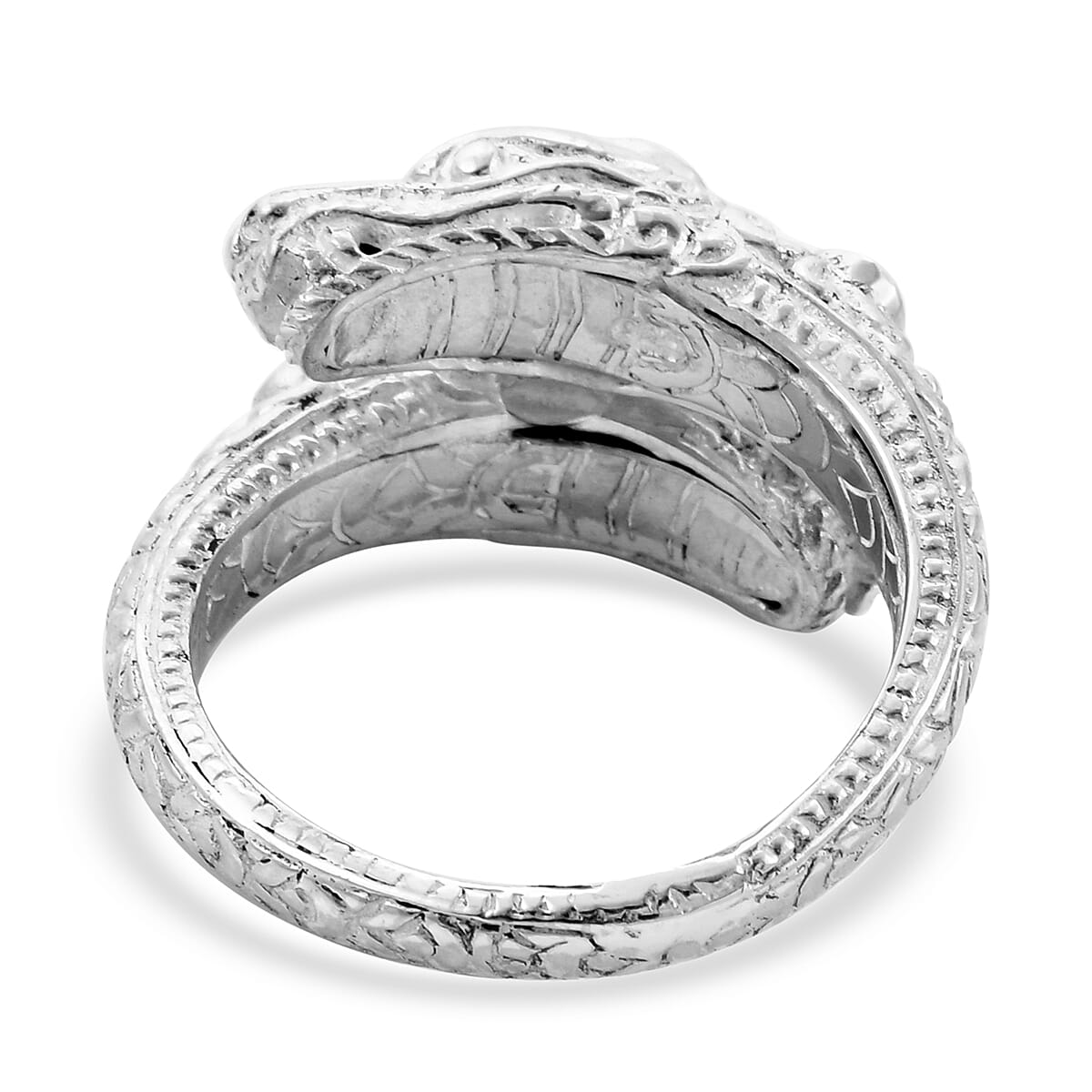 Royal Bali Collection Arizona Sleeping Beauty Turquoise Dragon Head Bypass Ring in Sterling Silver 3701972 5