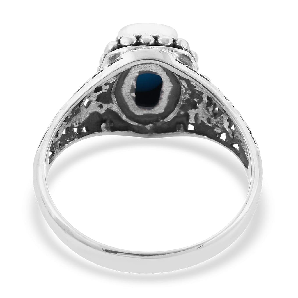 Royal Bali Collection - Arizona Sleeping Beauty Turquoise Ring in Sterling Silver 1.42 Ct.