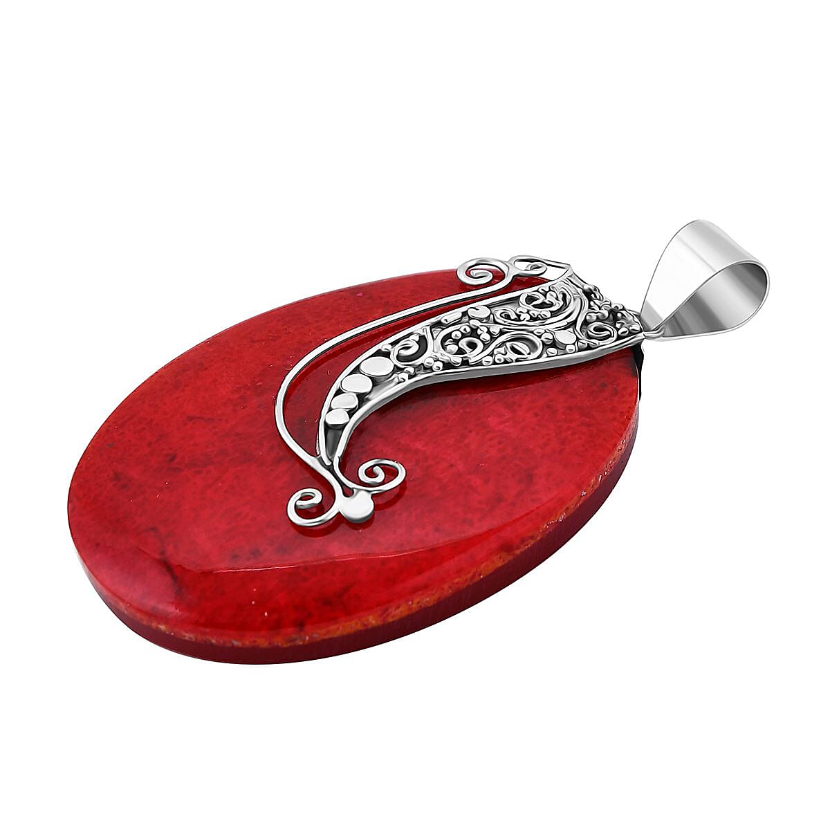 Royal Bali Collection Coral Pendant in Sterling Silver 16.98 Ct. 1093865 3
