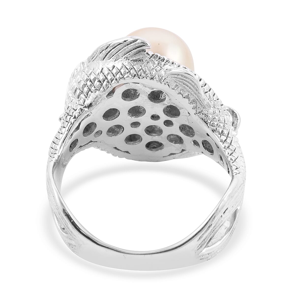 Royal Bali Collection 5 Ct South Sea Pearl Fish Ring in Sterling Silver 6249864 4