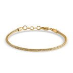 Royal Bali Collection - D'Joy 22K Vermeil Yellow Gold Plated Sterling Silver Tulang Naga Bracelet (Size - 8) with Clasp