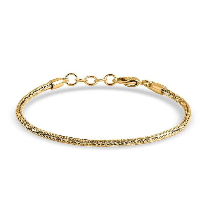 Royal Bali Collection - D'Joy 22K Vermeil Yellow Gold Plated Sterling Silver Tulang Naga Bracelet (Size - 8) with Clasp 8484495 1