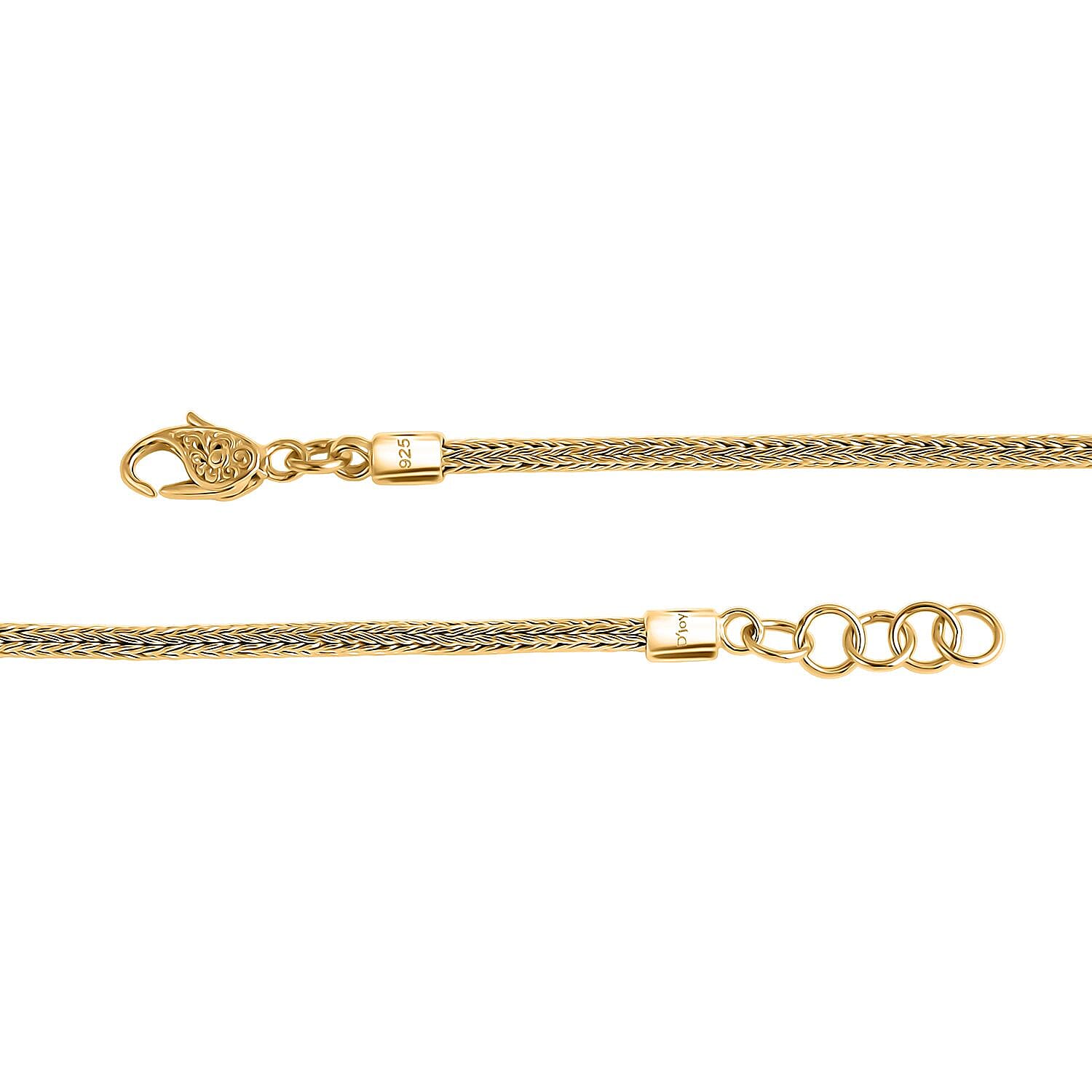 D'Joy 22K Vermeil Yellow Gold Plated Sterling Silver Tulang Naga Bracelet (Size - 8) with Clasp V32521020 4