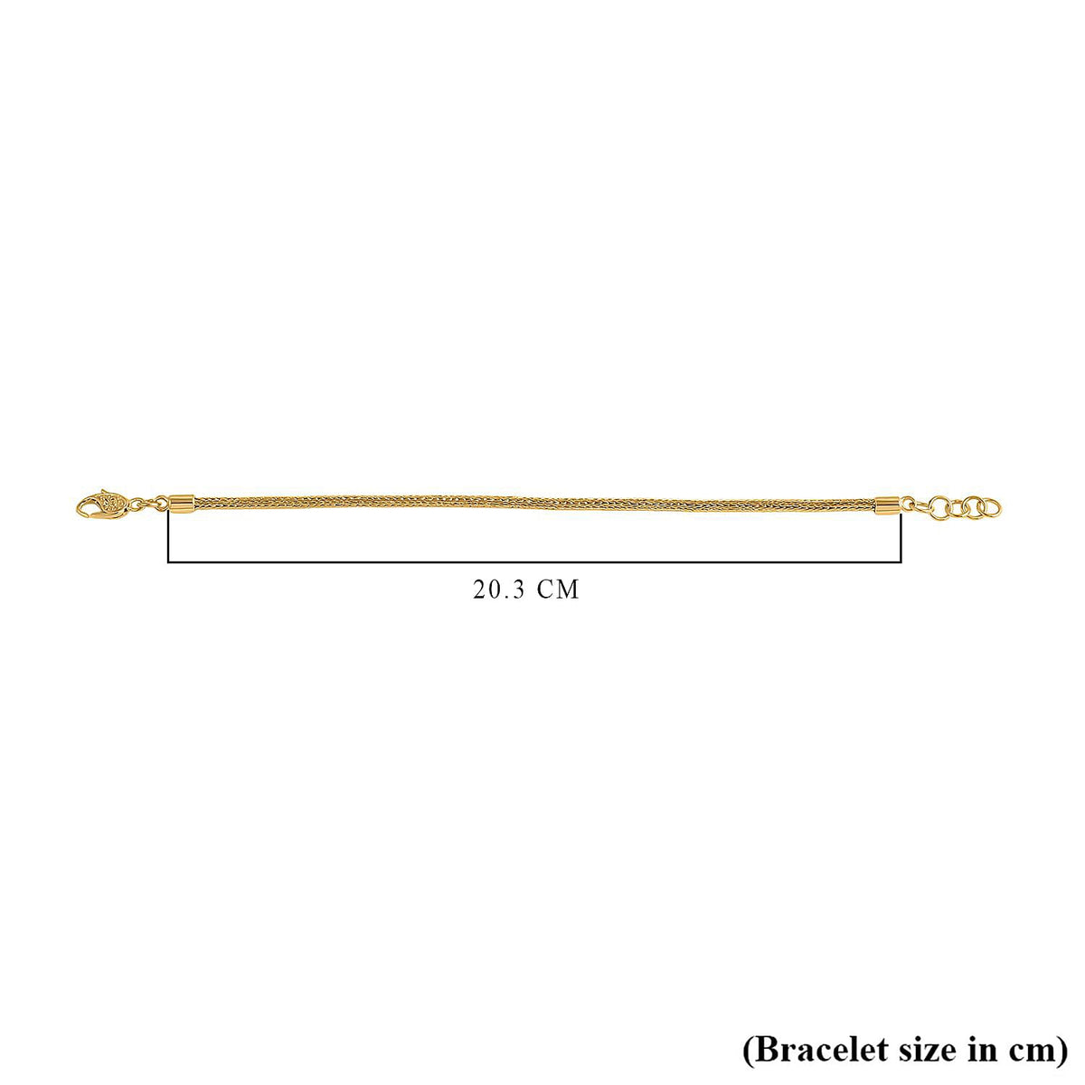 D'Joy 22K Vermeil Yellow Gold Plated Sterling Silver Tulang Naga Bracelet (Size - 8) with Clasp V32521020 5