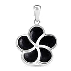 Royal Bali Collection - D'Joy Abalone Shell Sterling Silver Floral Pendant 3.60 Ct