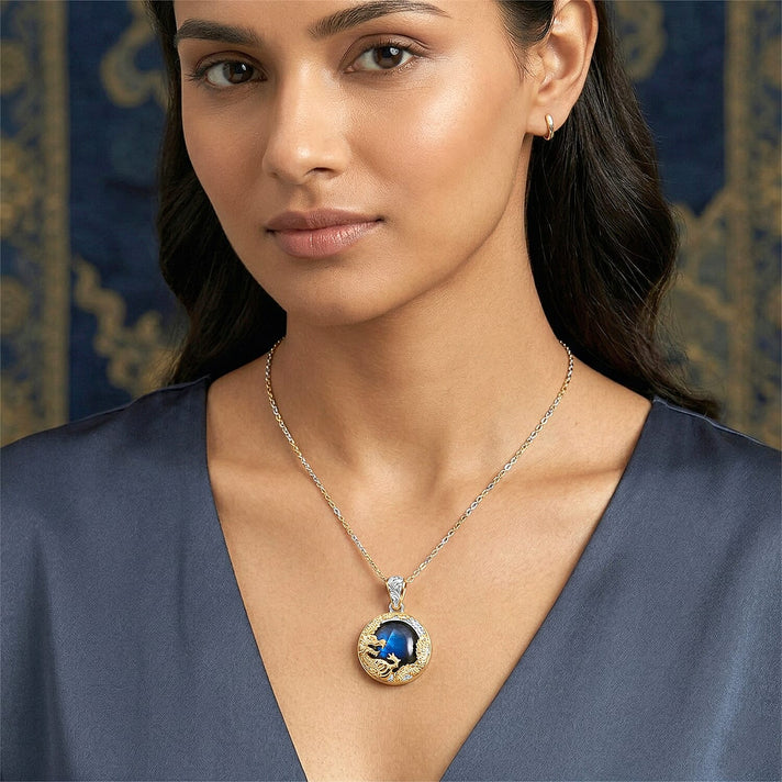 Royal Bali Collection - D'Joy Labradorite Dragon Pendant in Yellow Gold Plated Sterling Silver 18.16 Ct. 8514209 2