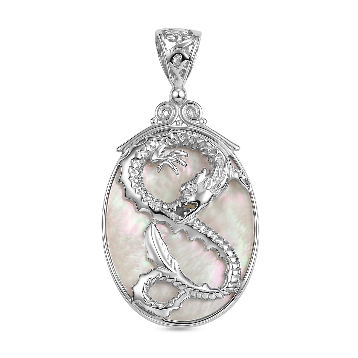 D'Joy Mother Of Pearl Sterling Silver Pendant 14.00 Ct. V32526005 0