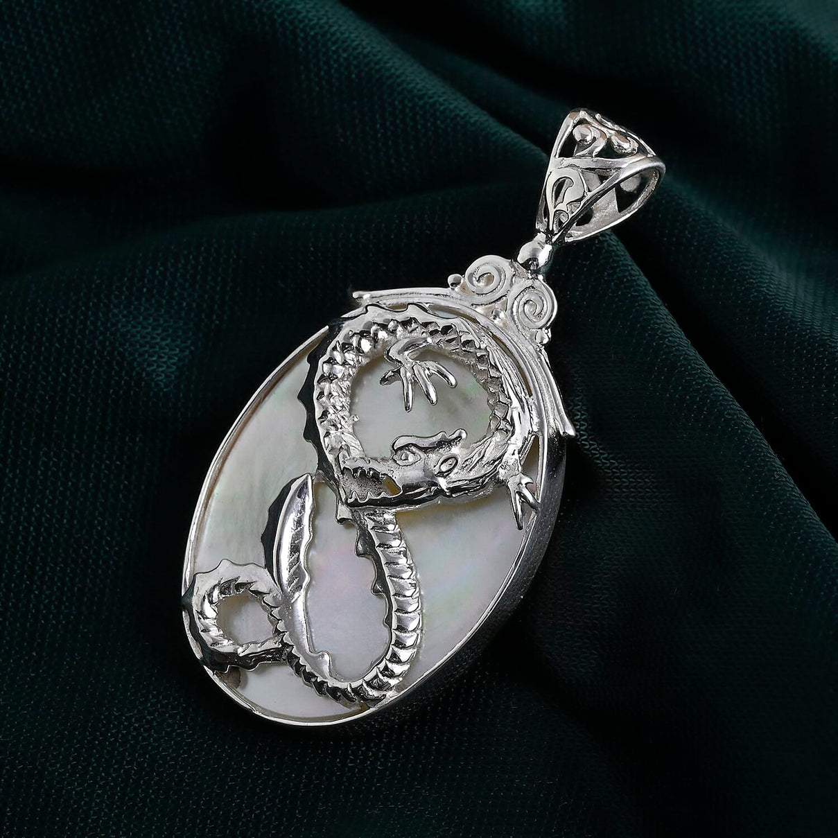 D'Joy Mother Of Pearl Sterling Silver Pendant 14.00 Ct. V32526005 3