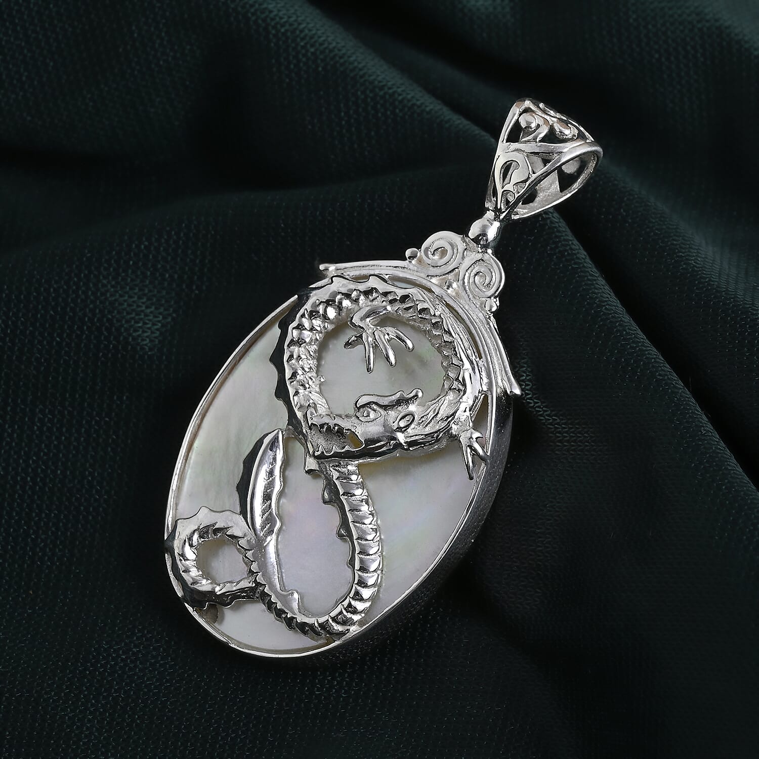 D'Joy Mother Of Pearl Sterling Silver Pendant 14.00 Ct. V32526005 3