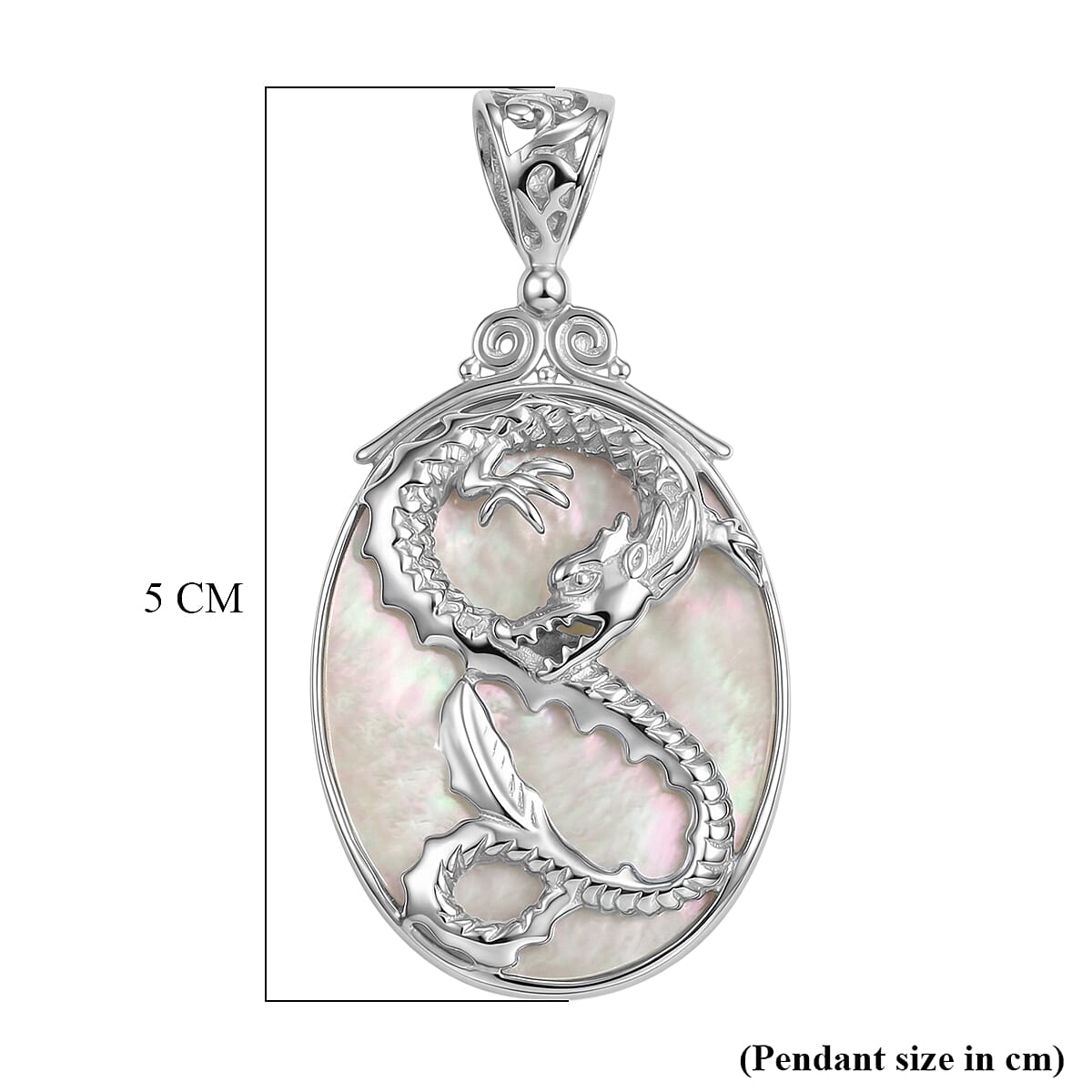 D'Joy Mother Of Pearl Sterling Silver Pendant 14.00 Ct. V32526005 4