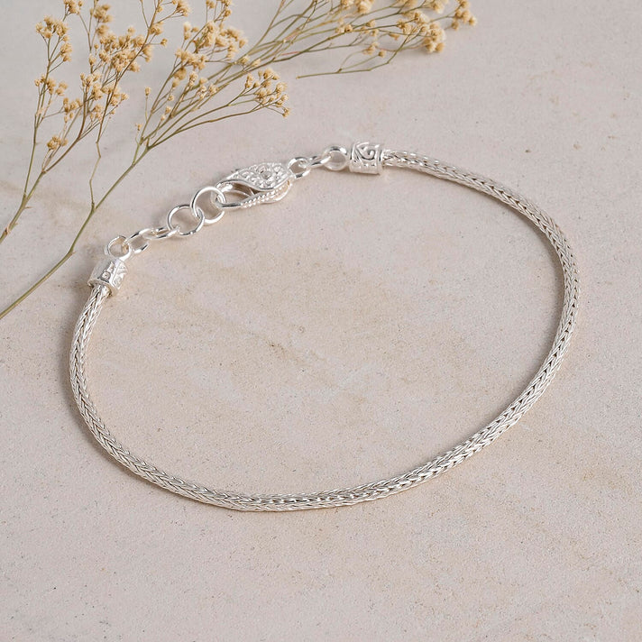 Royal Bali Collection - D'Joy Sterling Silver Bracelet (Size - 8) with Lobster Clasp 8512120 2