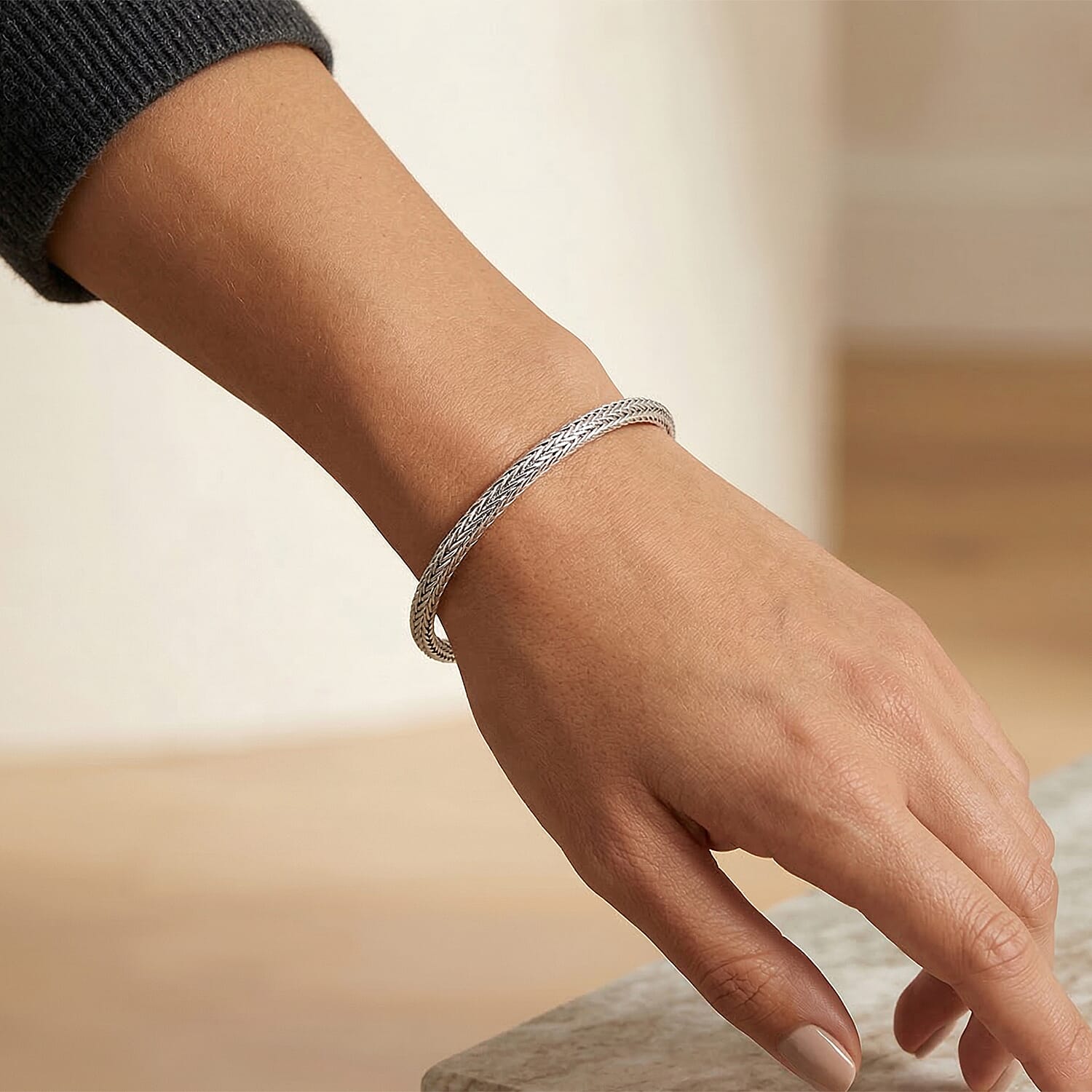 Royal Bali Collection - D'Joy Sterling Silver Bracelet (Size - 8) with Lobster Clasp 8512120 3