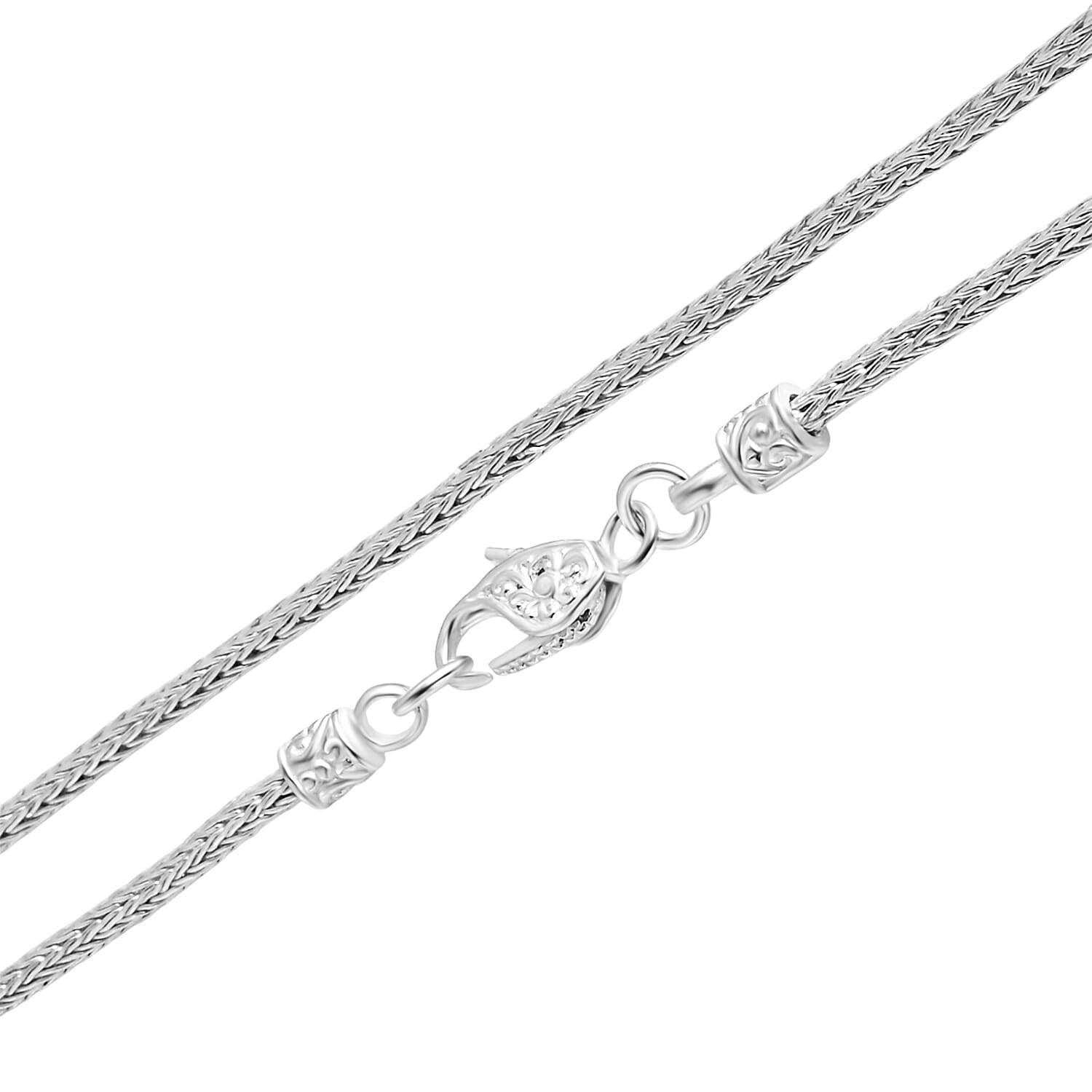 Royal Bali Collection - D'Joy Sterling Silver Tulangnaga  Necklace (Size - 16) with Lobster Clasp 8512122 4