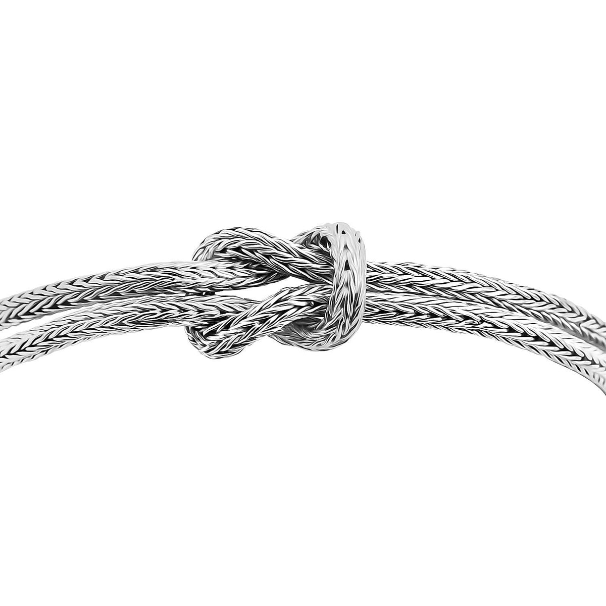 Royal Bali Collection - Designer Inspired Sterling Silver Knot Bracelet (Size - 7.5) 7856285 6