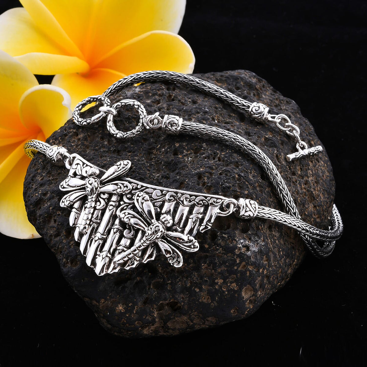 Royal Bali Collection Dragonfly Necklace in Sterling Silver 20 Inch 3655905 1