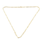NY Close Out Deal - 9K Yellow Gold Figaro Necklace (Size 20), Gold wt. 4.00 Grams