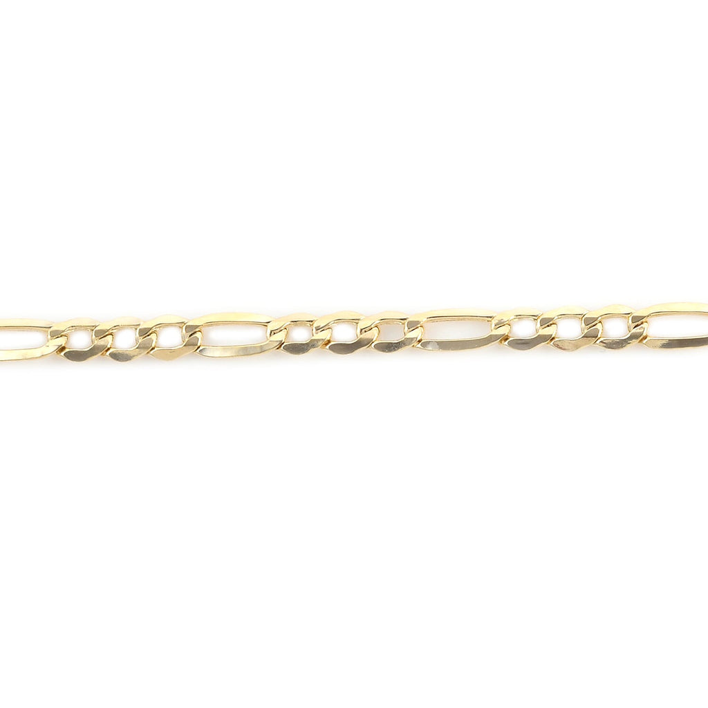 NY Close Out Deal - 9K Yellow Gold Figaro Necklace (Size 20), Gold wt. 4.00 Grams