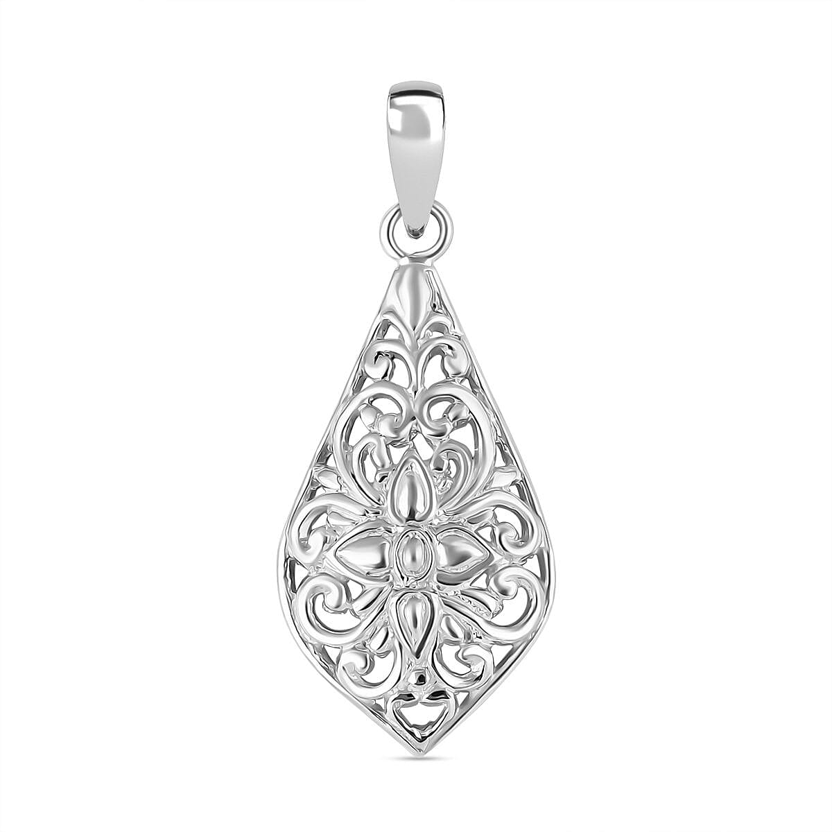 Royal Bali Collection Floral Pendant in Sterling Silver 3537527 0
