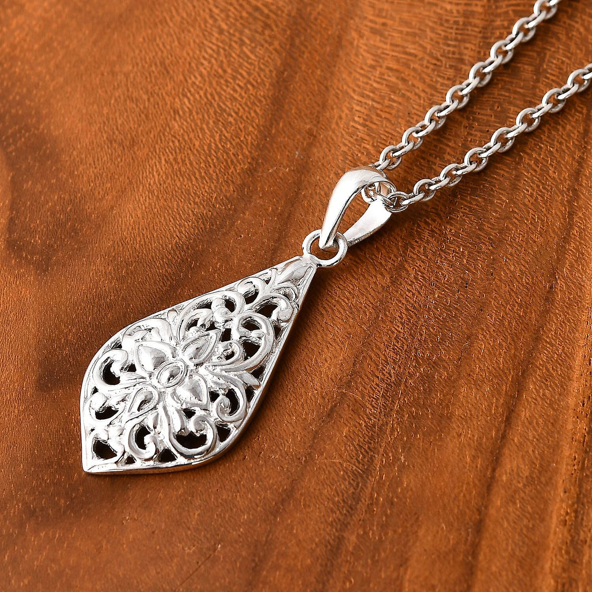 Royal Bali Collection Floral Pendant in Sterling Silver 3537527 3