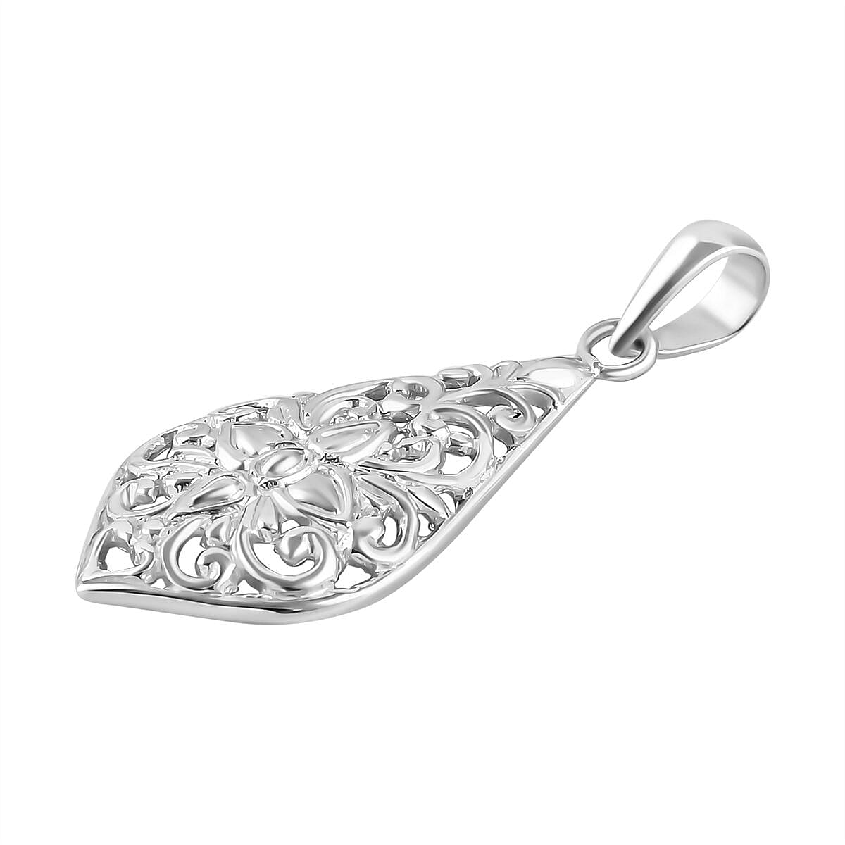Royal Bali Collection Floral Pendant in Sterling Silver 3537527 4