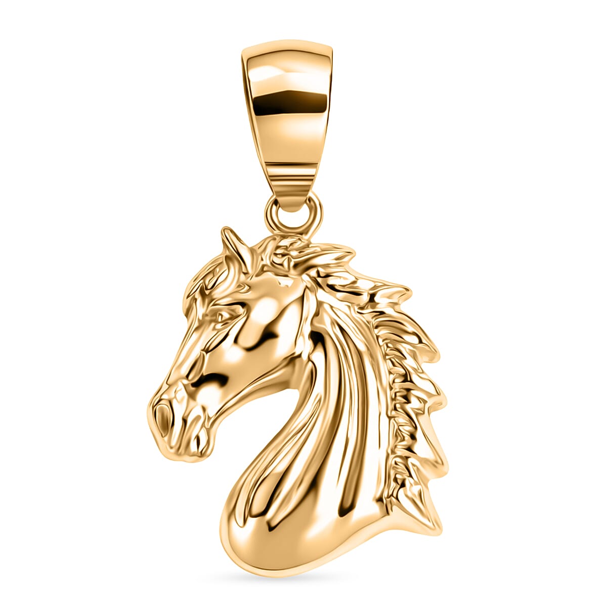 GP Collection - 9K Yellow Gold Horse Head Design Pendant 8415399 0