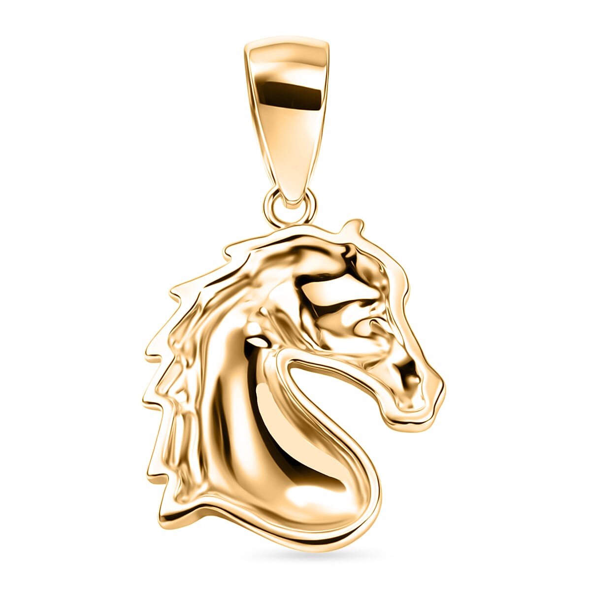 GP Collection - 9K Yellow Gold Horse Head Design Pendant 8415399 4