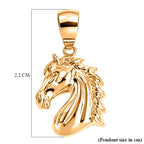 GP - 9K Yellow Gold Horse Head Pendant