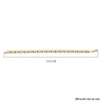 Royal Bali Collection Handmade - 9K Yellow Gold Elephant Bracelet (Size - 7.5)
