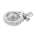 Royal Bali Collection - Handmade Dragon Sterling Silver Spinner Pendant, Silver Wt. 15.97 Gms.