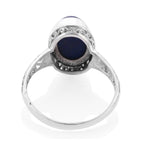 Royal Bali Collection Lapis Lazuli Solitaire Ring in Sterling Silver   7.50 Ct.