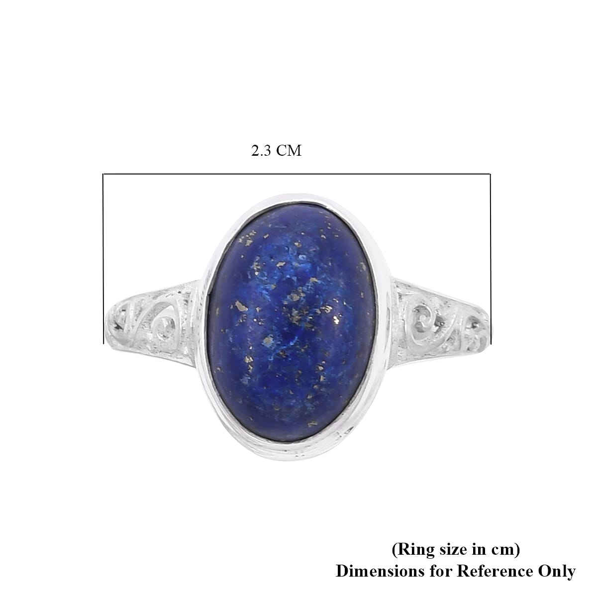 Royal Bali Collection Lapis Lazuli Solitaire Ring in Sterling Silver   7.50 Ct. V32647902 6