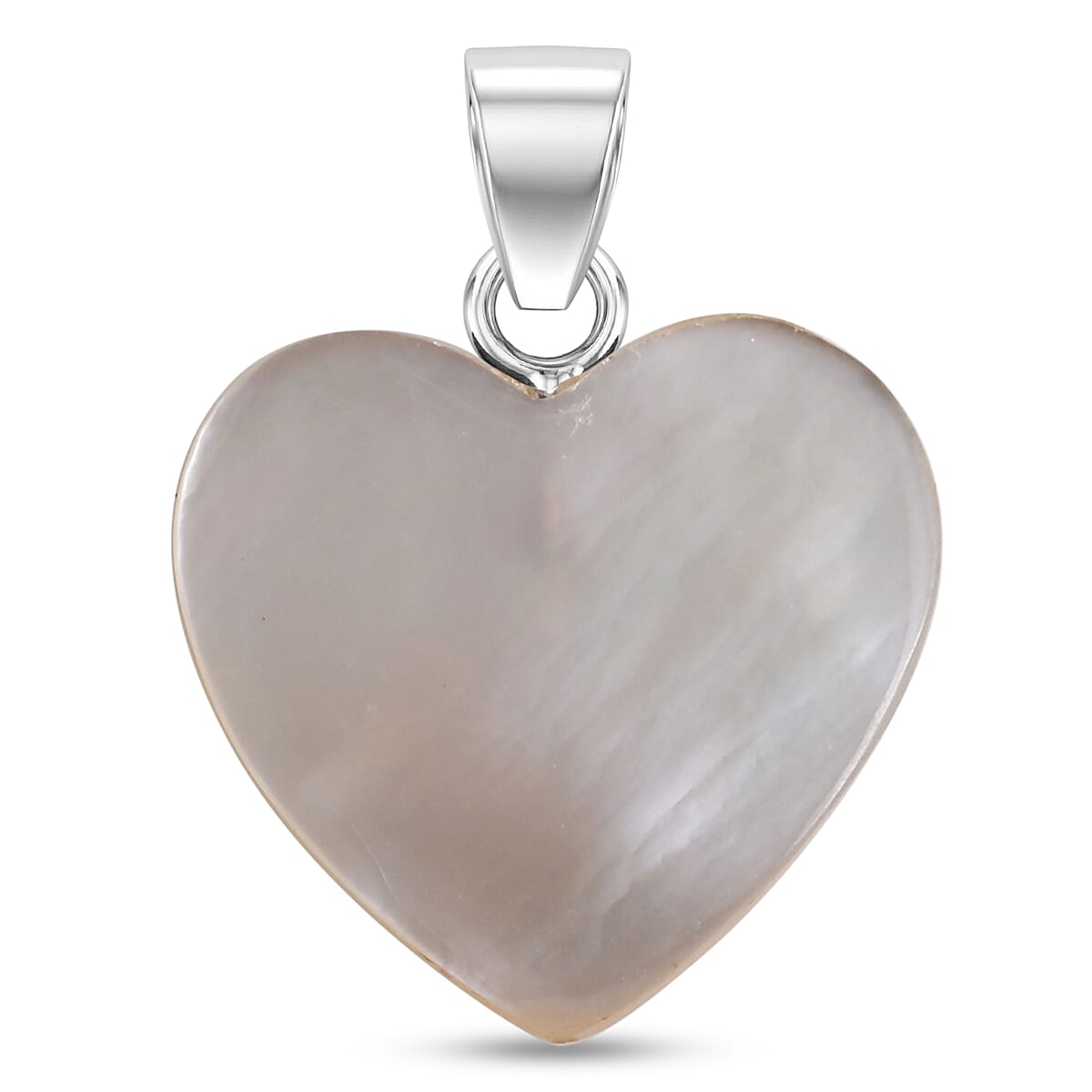 Royal Bali Collection - Mother Of Pearl Sterling Silver Heart Pendant  6.90 Ct. 8512224 0