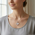 Royal Bali Collection - Mother Of Pearl Sterling Silver Heart Pendant  6.90 Ct.