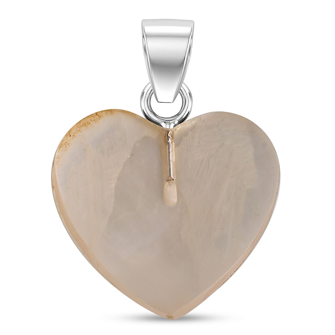 Royal Bali Collection - Mother Of Pearl Sterling Silver Heart Pendant  6.90 Ct. 8512224 6