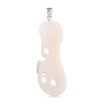 Royal Bali Collection - Ox Bone Carving Cut Mermaid Pendant in  Sterling Silver 23.44 Ct.