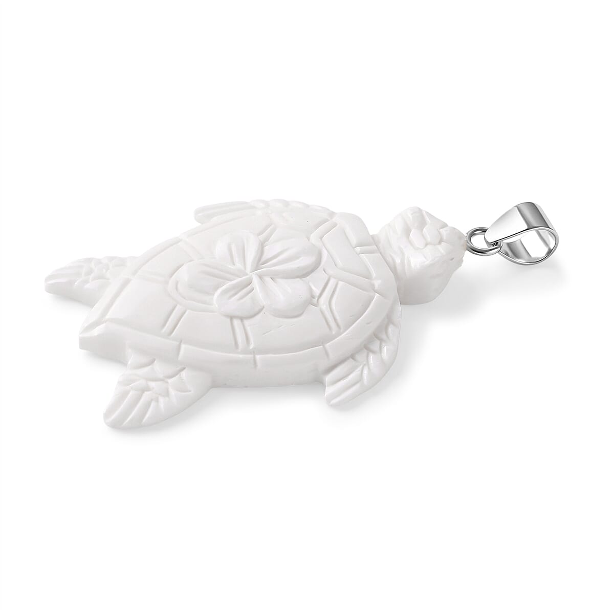 Royal Bali Collection - Ox Bone Sterling Silver Turtle Pendant 25.00 Ct. 8513255 4