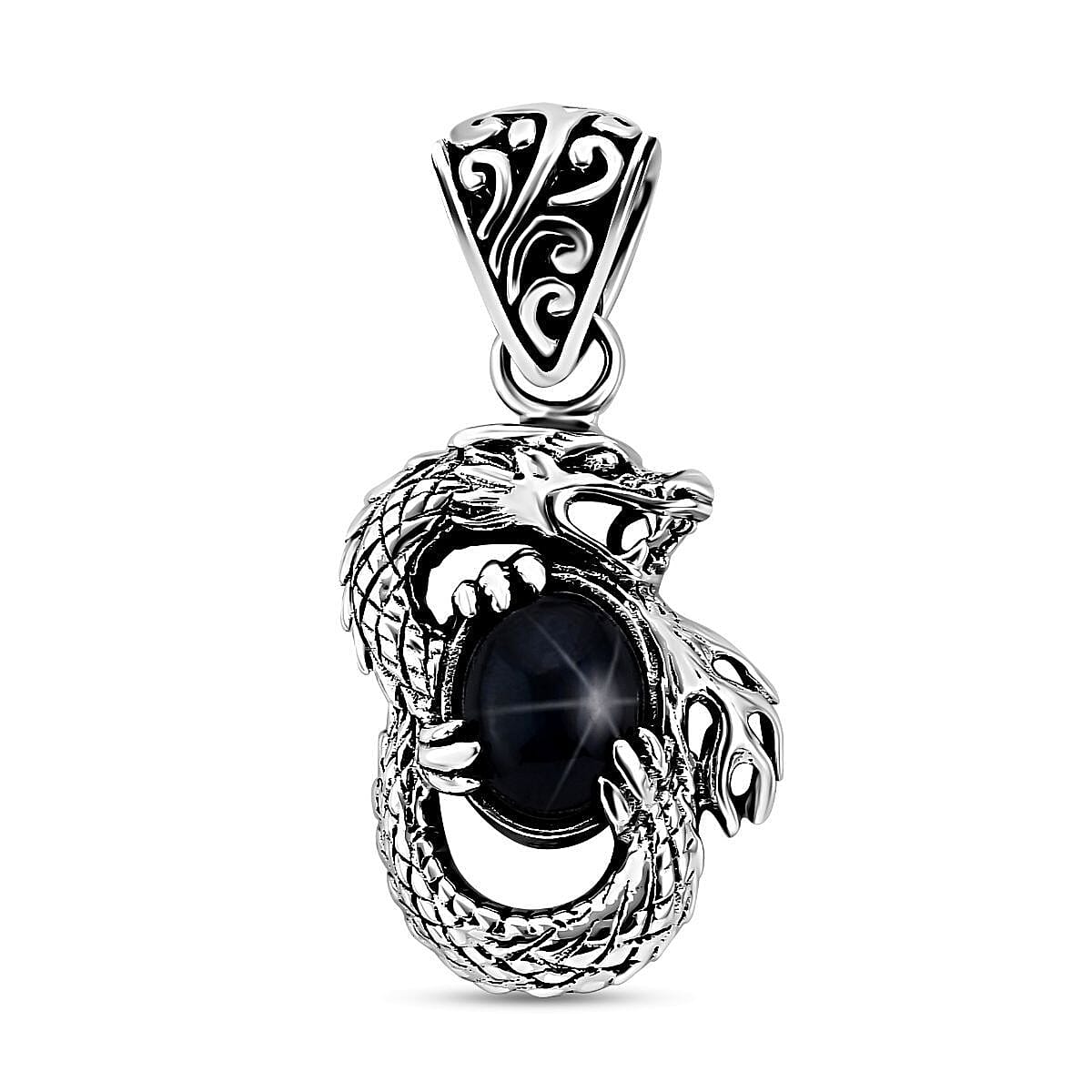 Royal Bali Collection - Star Blue Sapphire Pendant in Sterling Silver 3.00 Ct 7371935 0