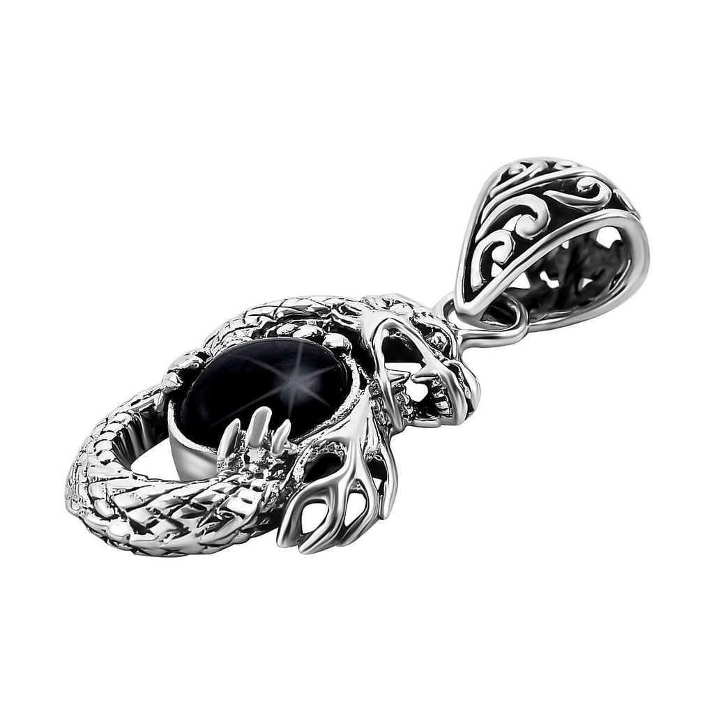 Royal Bali Collection - Star Blue Sapphire Pendant in Sterling Silver 3.00 Ct
