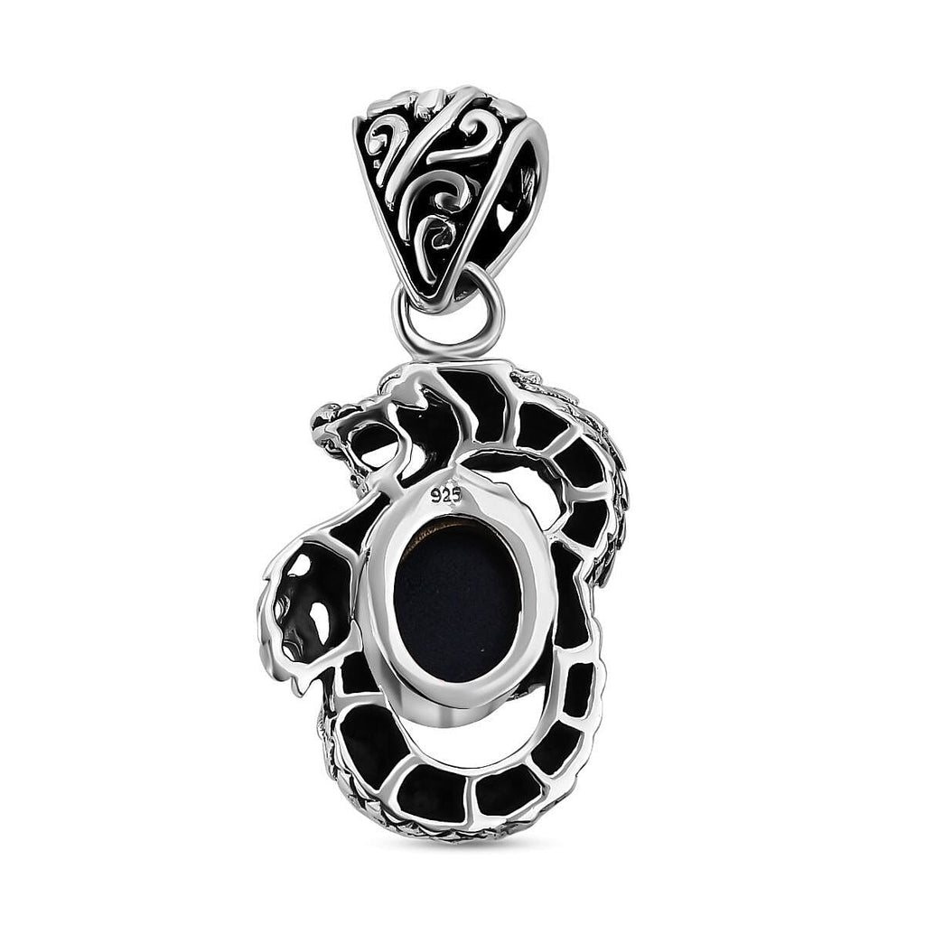 Royal Bali Collection - Star Blue Sapphire Pendant in Sterling Silver 3.00 Ct