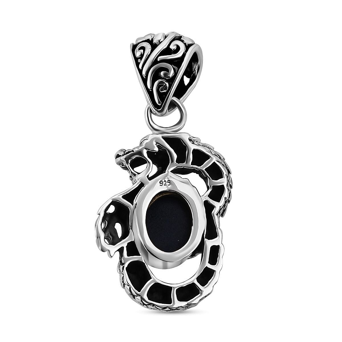 Royal Bali Collection - Star Blue Sapphire Pendant in Sterling Silver 3.00 Ct 7371935 5