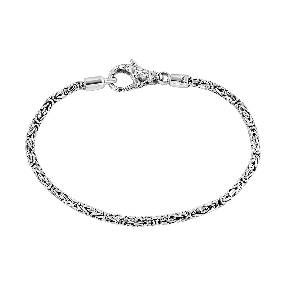 Royal Bali Collection - D'Joy Sterling Silver Borobudur Bracelet (Size - 7.5) with Lobster Clasp, Silver Wt. 9.21 Gms. 7620908 5