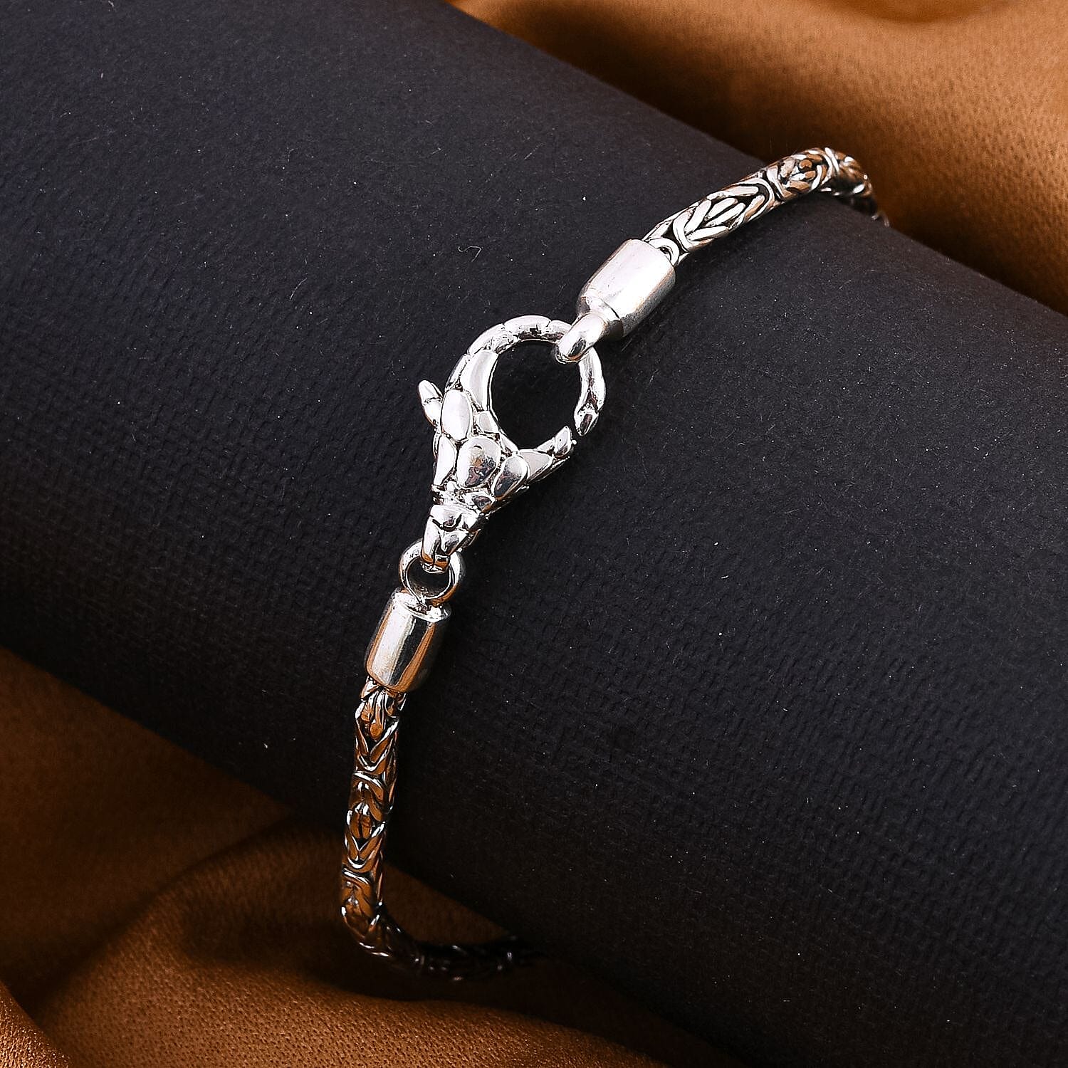 Royal Bali Collection - D'Joy Sterling Silver Borobudur Bracelet (Size - 7.5) with Lobster Clasp, Silver Wt. 9.21 Gms. 7620908 6