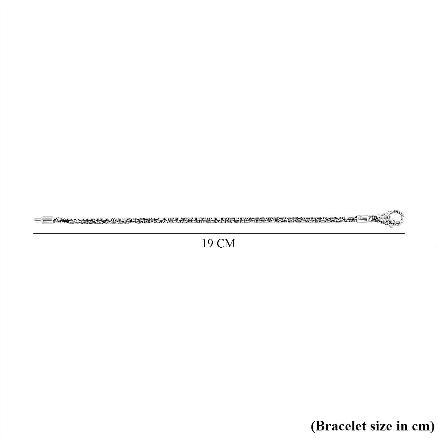 Royal Bali Collection - D'Joy Sterling Silver Borobudur Bracelet (Size - 7.5) with Lobster Clasp, Silver Wt. 9.21 Gms. 7620908 8