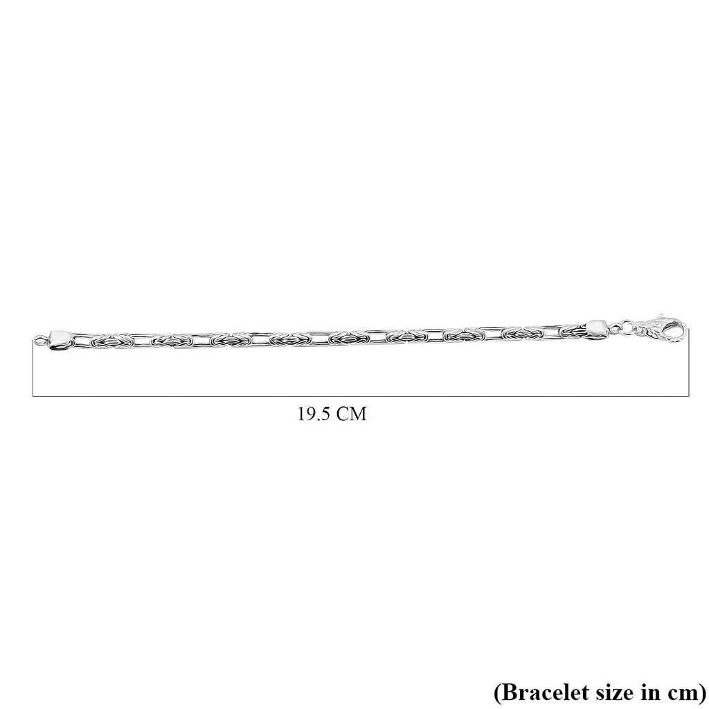 Royal Bali Collection - Sterling Silver Bracelet (Size - 7.5), Silver Wt. 13.40 Gms.