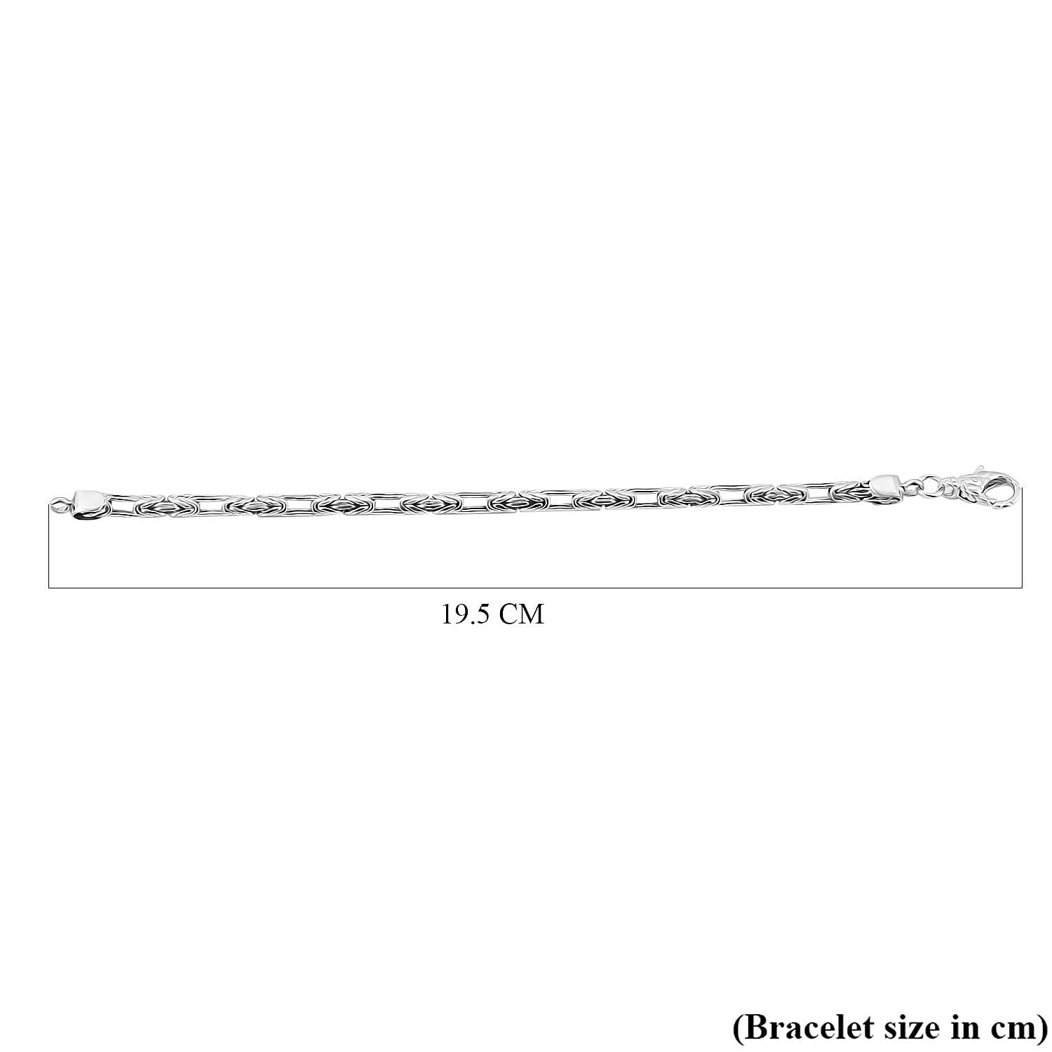 Royal Bali Collection - Sterling Silver Bracelet (Size - 7.5), Silver Wt. 13.40 Gms. 8055947 5