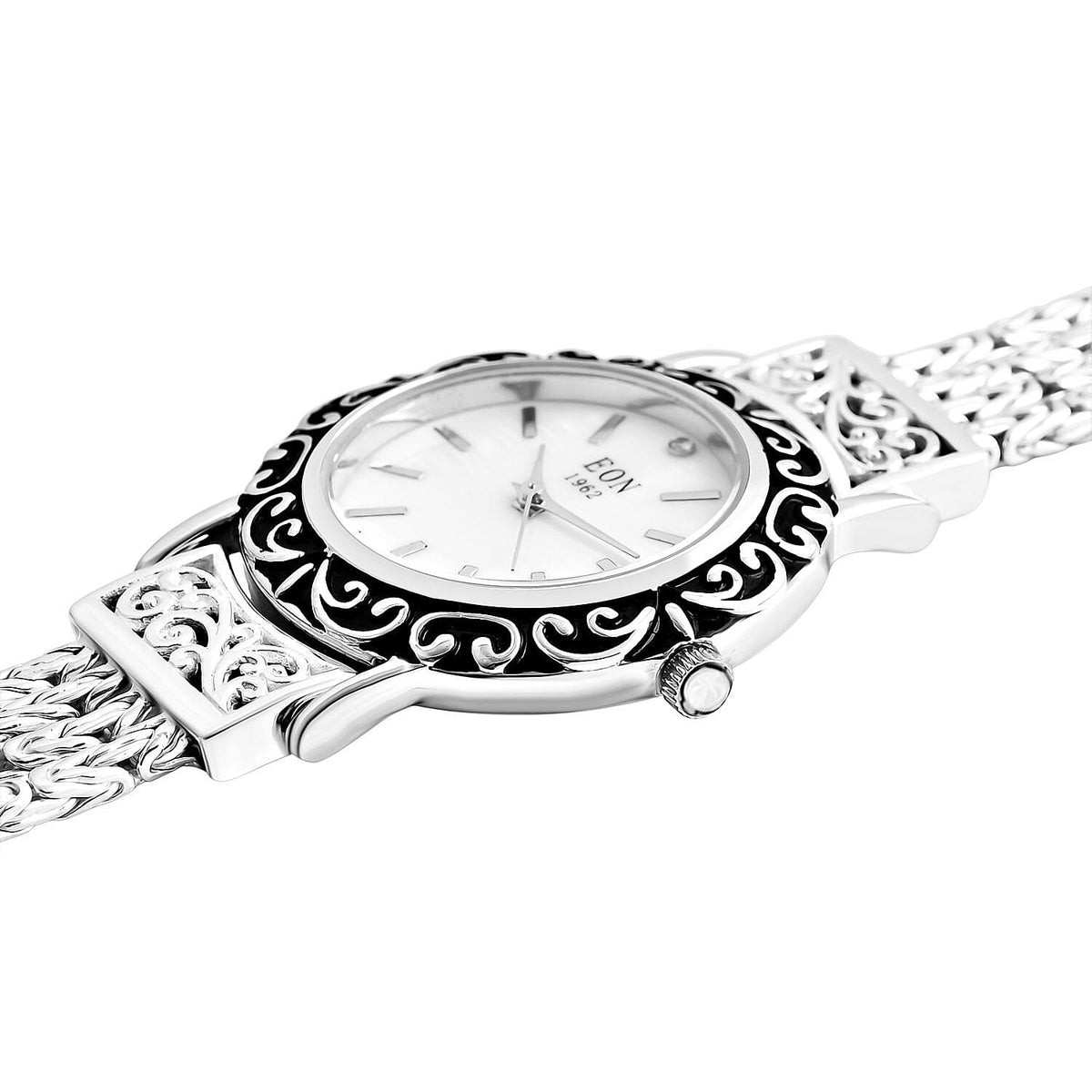 Royal Bali EON 1962 Swiss Movement 5 ATM WR Women's Watch in Sterling Silver 7856826 4