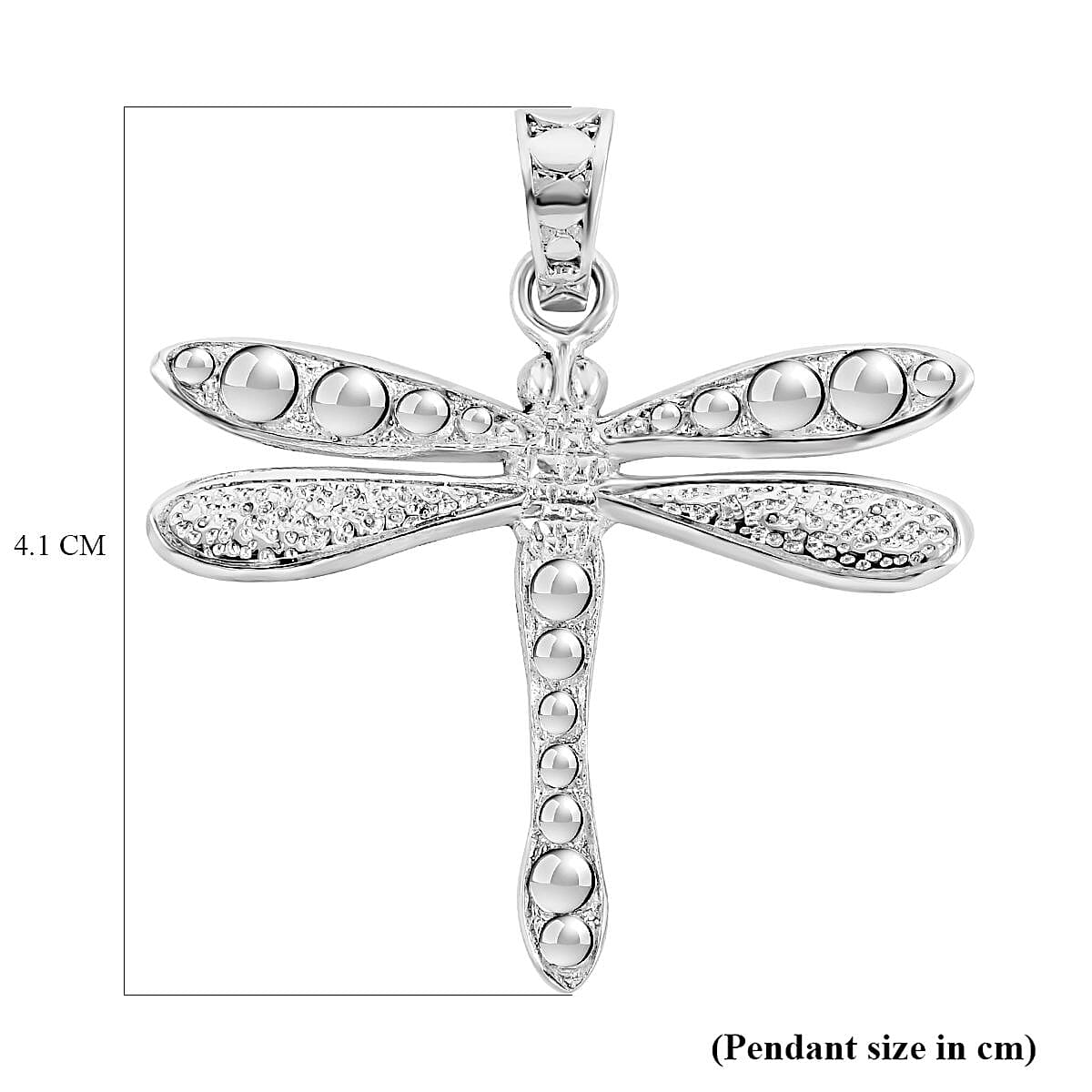 Royal Bali Collection - Sterling Silver Dragonfly Pendant Silver Wt. 7 Gms 7194401 6