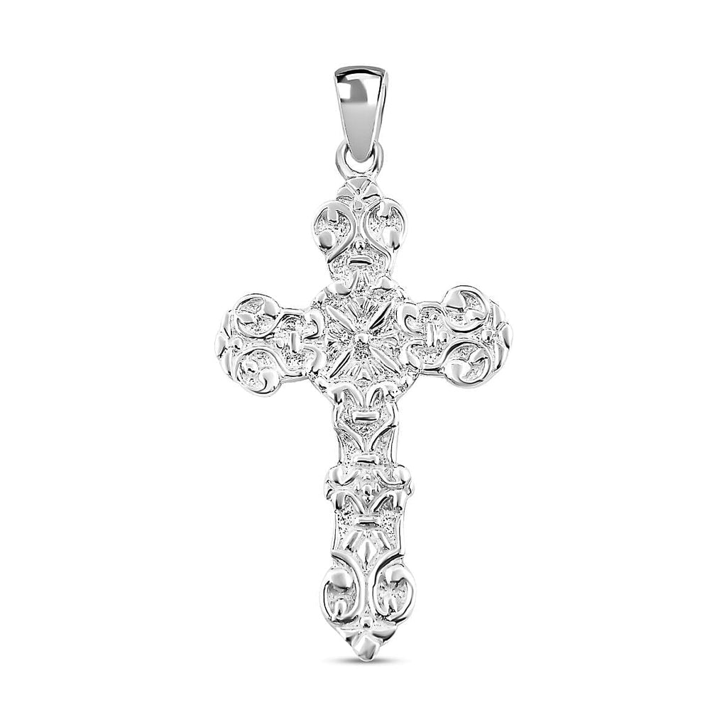 Royal Bali Collection - Sterling Silver Cross Pendant