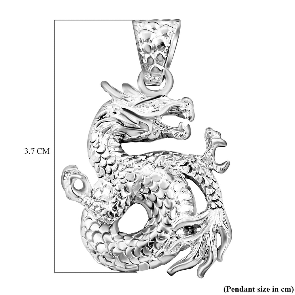 Royal Bali Collection - Sterling Silver Dragon Pendant