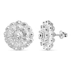 Royal Bali Collection - Sterling Silver Stud Push Back Earrings
